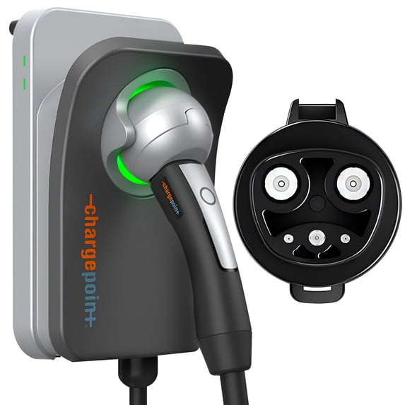 Pre-Owned ChargePoint Flex Level 2 EV Charger, Hardwired EV Fast Charge Station
