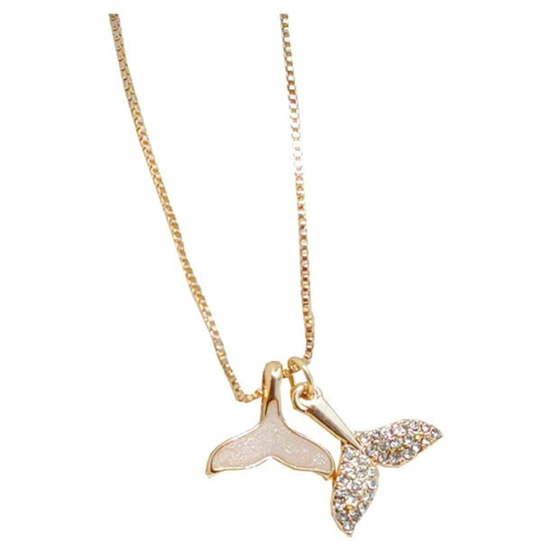 Collar de las mujeres chapado en plata con circón colgante collares de joyería de regalo para las mujeres y las niñas