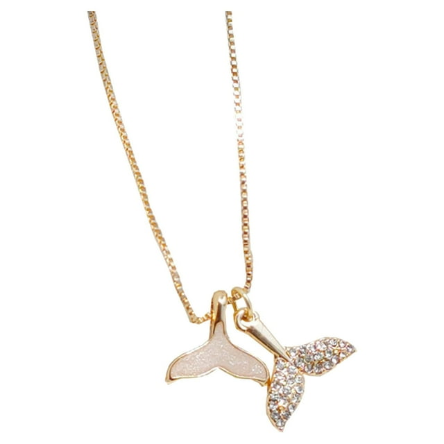 Collar para mujer chapado en plata con colgante de circonita, joyas, regalo para mujeres y niñas