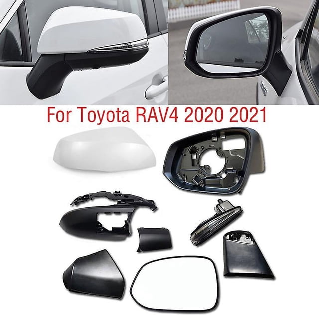 Toyota Rav4 Rav 4 2020 2021 2022 espejo lateral de coche cubierta de la Base inferior marco espejo retrovisor luz de señal de giro lámpara lente de cristal
