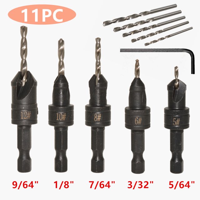 Juego de brocas para avellanador de carpintería juego de brocas 2