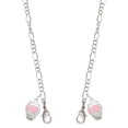 thumbnail image 1 of Pink Heart Spinner Silvertone Face Mask Necklace, 1 of 2
