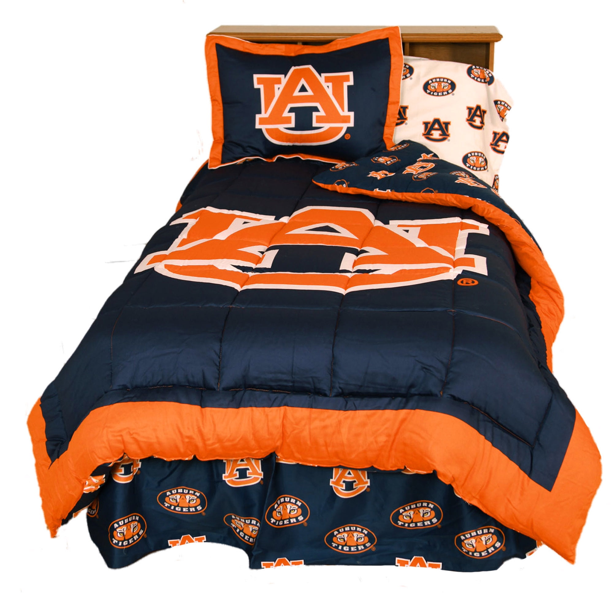 Auburn Tigers 3 Pc Comforter Set 1 2 Shams Queen Auburn Tigers 3 Pc Comforter Set 1 2 Shams Queen Com