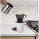 thumbnail image 3 of Fino Pour-Over Filtro de preparación de café Cono Número 2 Tamaño Negro Prepara 2 a 6 tazas Juego de 2, 3 of 4