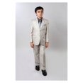 thumbnail image 1 of 2 Button Front Closure Interior Pick Stitching Boys Suits  Light Beige - 16, 1 of 1