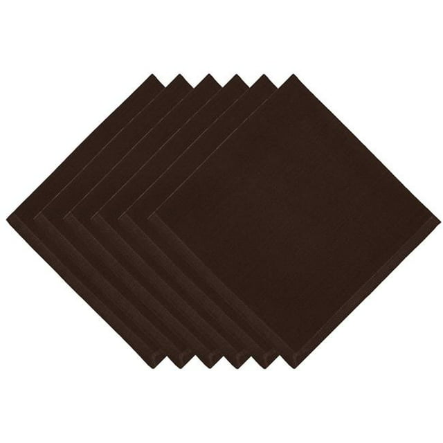 Design Imports CAMZ12049 20 x 20 in. DII Chocolate Napkin Set - 6 Piece