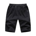 thumbnail image 2 of SWSMCLT Men's Soft Lightweight Sweat Shorts Gym Shorts Drawstring Joggers Short Comfy Cotton Spandex Summer Black XX-Large, 2 of 4