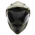 thumbnail image 2 of Motorcycle Full Face Helmet DOT Street Legal DOUBLE VISOR Comes with Clear Flip Up Shield and Retractable Inner Smoked Shield – Matte Black (Medium), 2 of 6