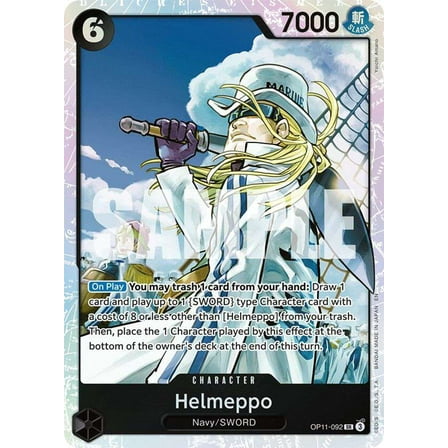 One Piece A Fist of Divine Speed Super Rare Helmeppo OP11-092