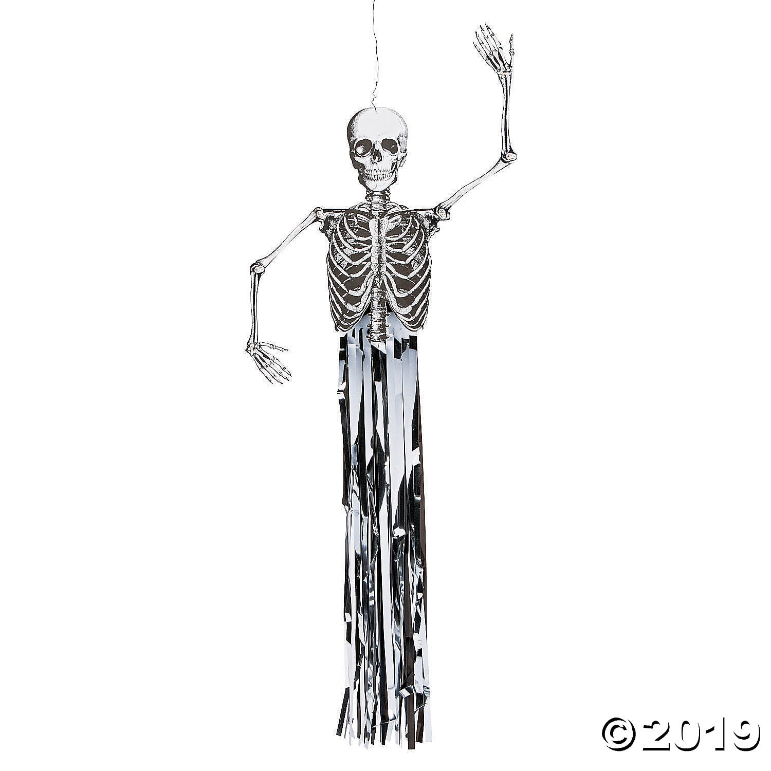 .Jointed Hanging Skeleton Halloween Decoration