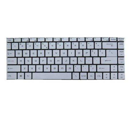 White Laptop Backlit Keyboard For MSI Creator 15M A9SD A9SE A10SE A10SD A10SET English US Without Frame New