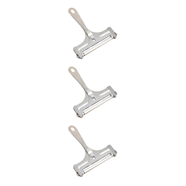 Toystoory Cortador de mantequilla ajustable: liviano y portátil para cortar mantequilla de manera conveniente Rebanador de queso duradero Plata Type1 NO1