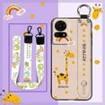 thumbnail image 5 of KBS-Phone Case For TCL 50LE/T510SPP, Silicone Soft case Back Cover Cute Ring Wristband Shockproof Durable Kickstand Dirt-resistant Cartoon Lanyard Protective Phone Holder Anti-dust, 5 of 9