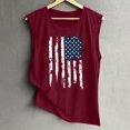 thumbnail image 4 of JFGHDG Tank American Flag Star Stripes Tank Tops Patriotic Print Tank Tops Athletic Racerback Tank Tops Basic Tunic Tank Tops Novelty Funny Tank Tops XL, 4 of 4