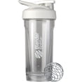 thumbnail image 1 of BlenderBottle Strada Shaker Cup perfecto para batidos de proteínas y preentrenamiento, 28 onzas, blanco, 1 of 5