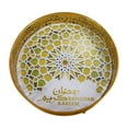 thumbnail image 1 of Bandejas de Ramadán, bandejas de postre Eid Mubarak, platos de metal, decoraciones de Ramadán, comida Ronda áurea, 1 of 9
