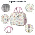 thumbnail image 4 of Flower Lunch Bag for Women Men Reusable Insulated Lunch Bags, Leakproof Cooler Food Lunch Tote Bag, Large Capacity Lunch Box for Work School Travel Picnic, 4 of 7