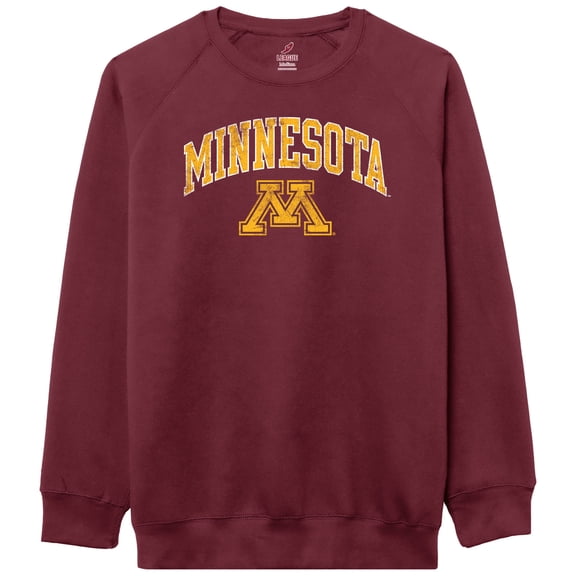 Men's-League Collegiate Wear Maroon Minnesota Golden Gophers Essentials 2.0 Pullover Sweatshirt