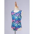 thumbnail image 4 of Alvivi Kids Girls 2Pcs Swimsuit Bodysuit with Shorts Bathing Suit Swimwear Athletic Gymnastics Leotards Colorful Leopard 8, 4 of 7