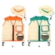 thumbnail image 5 of Vogacara Chaleco de explorador para niños, sombrero para acampar al aire libre, senderismo, trajes de aventura, traje de Cosplay con Juegos de césped Verde, 5 of 6
