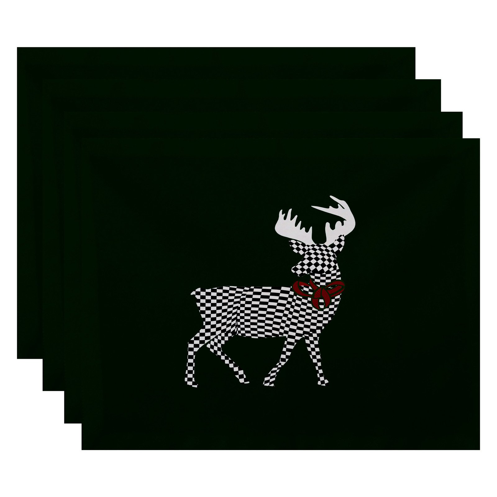 Simply Daisy 18" x 14" Merry Deer Animal Print Placemat