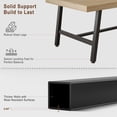 thumbnail image 5 of 70.87 Inch Dining Table for 6-8 People Modern Industrial with Wood Top & Metal Legs, 5 of 10