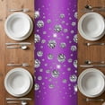 thumbnail image 6 of Modern Purple Table Runner - 36 Inch Long, Kitchen Dining Table Runner Dresser Scarves, Abstract Diamond Luxury Gradient Farmhouse Decor for Coffee Tables Wedding Party Banquet, 6 of 8