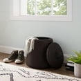 thumbnail image 3 of Linon Mccormack Storage Ottoman, Brown, 3 of 7