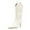White, variant on XYD Women Cowgirl Western Pointy Close Toe Mid Calf Boots Low Thin Heel Pull On Rural Wedding Party Bootie Shoes Size 6 White