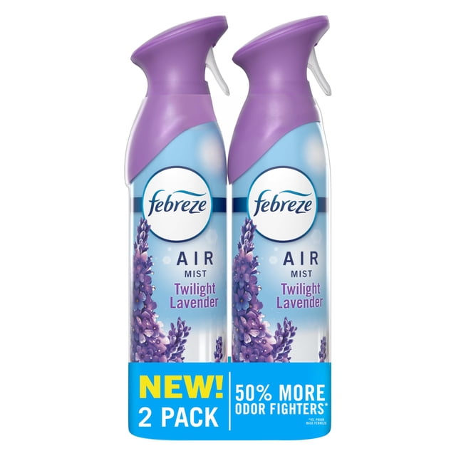 Spray ambientador Febreze Lavanda Crepúsculo 240 ml, 2 unidades