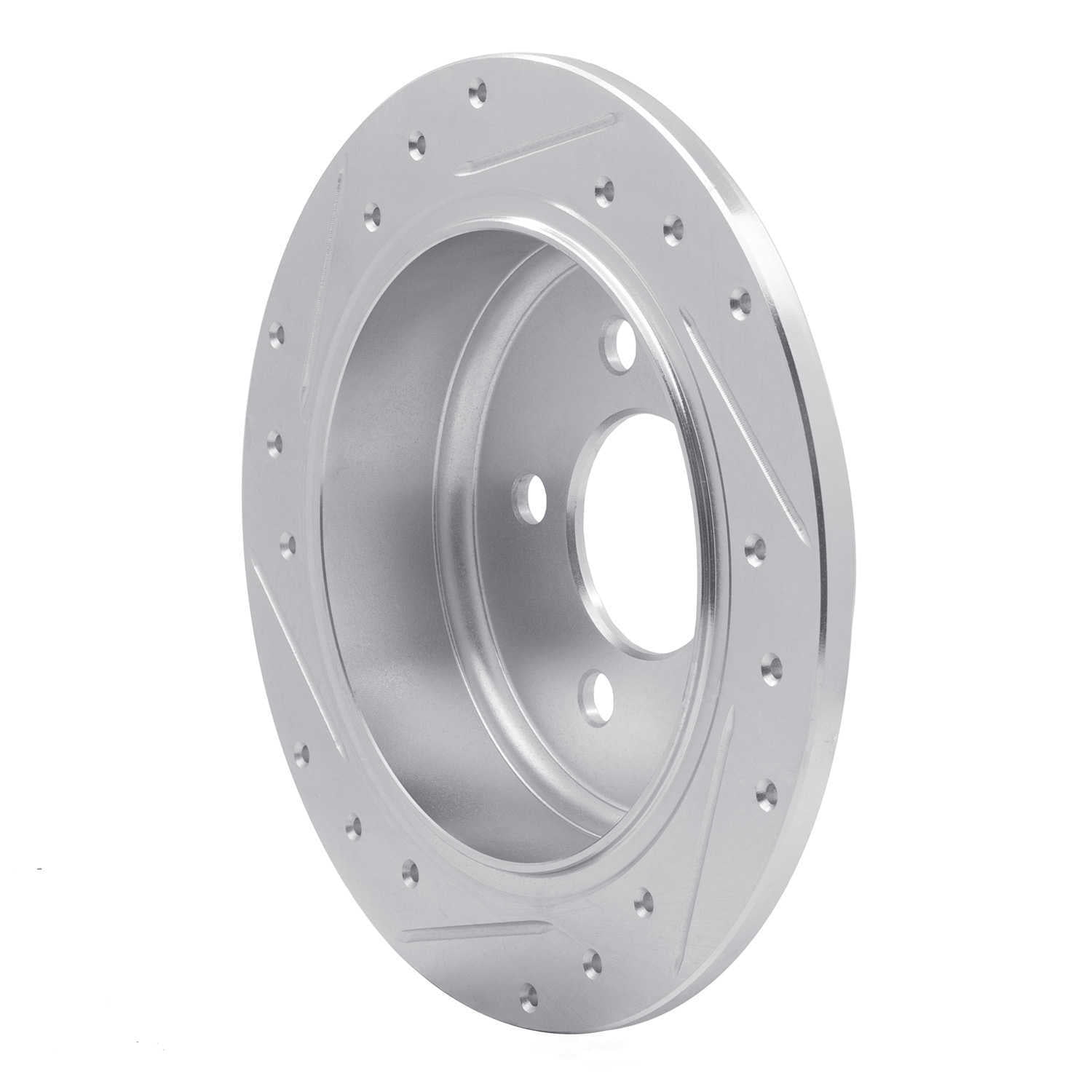 Dynamic Friction Company 631-42023R DFC Brake Rotor - Drilled And Slotted - Silver