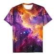 thumbnail image 3 of UPPADA T-Shirts d'Été pour Femmes à Imprimé Graphique, Col Ras du Cou, Décontractés, Manches Courtes, Coupe Ample, Chandails à Enfiler, Mode, Vacances, Plage, Blouses Multicolores, TTG, 3 of 4