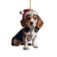 thumbnail image 2 of Xihbxyly Ofertas Especiales Del Prime Day Adorno Navideño Plano para Coche y Forma de Perro, Adorno Navideño Colgante para Árbol de Navidad, Adorno Navideño Colgante para Coche, 2 of 6