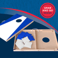 thumbnail image 6 of Wooden Cornhole Set, Royal Blue & White Colors, Stick & Slide Bags, 10 Pieces, 2 Boards, 8 Bean Bags, Family Games, College Games, Ages 3+ by MinnARK, 6 of 6