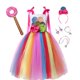 thumbnail image 1 of Princesa Candy Dress para niña Lollipop Prium Carnival Party Clothing Niños Cosplay Fancy Rainbow Unicorn Costume Outfits 3-10YXL (8-10T) Gao Jinjia LED, 1 of 2