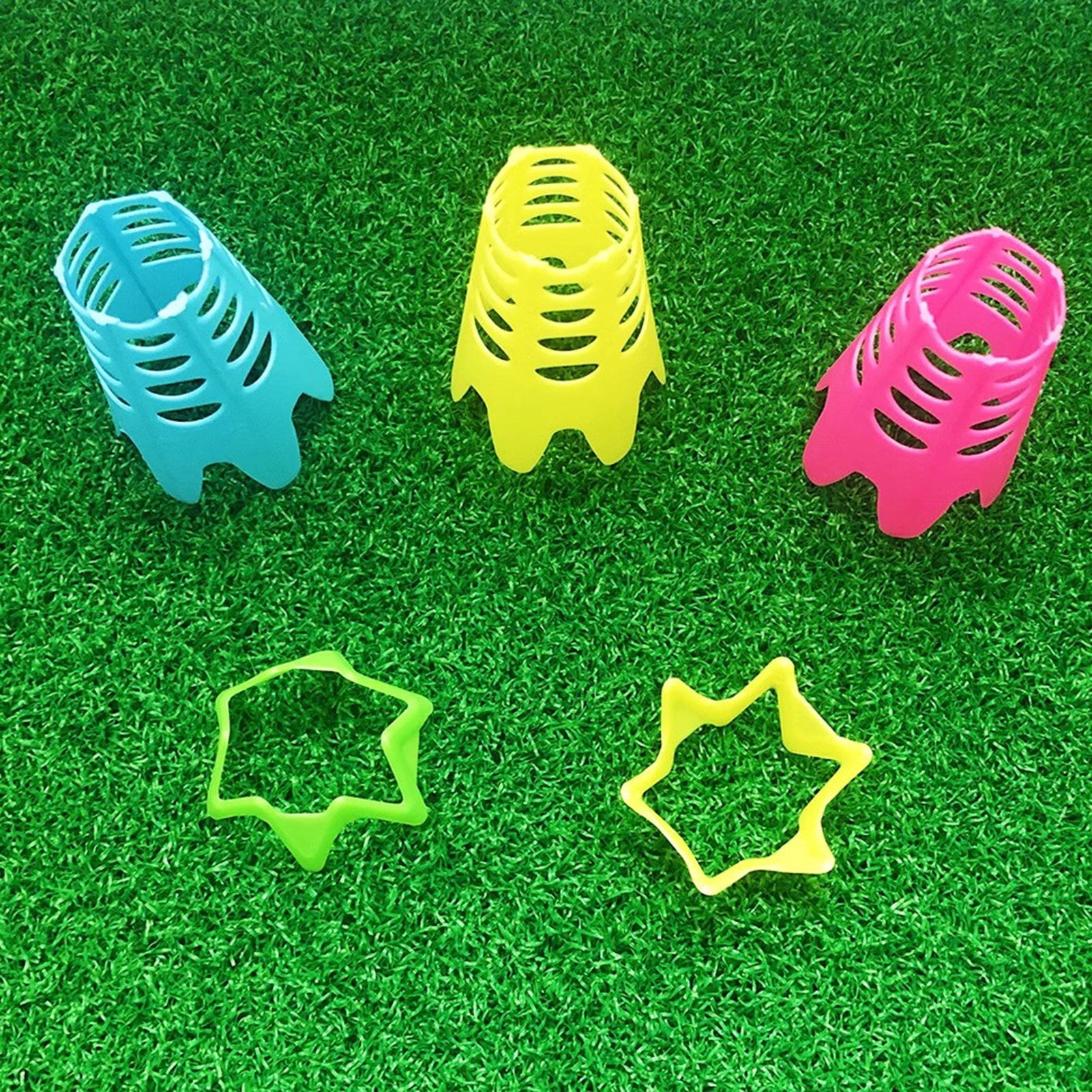 Sportteer Golf Tees Golf Tees Set 20Pcs Plastic Golf Tees Unbreakable High Stability Low Friction Compact Size Indoor Outdoor Training Tool