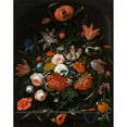 thumbnail image 3 of Abraham Mignon 20x24 Black Modern Framed Museum Art Print Titled - Flowers in a Glass Vase (C. 1670), 3 of 5