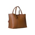 thumbnail image 3 of Tory Burch Perry Small Triple-Compartment Tote- Light Umber, 3 of 5
