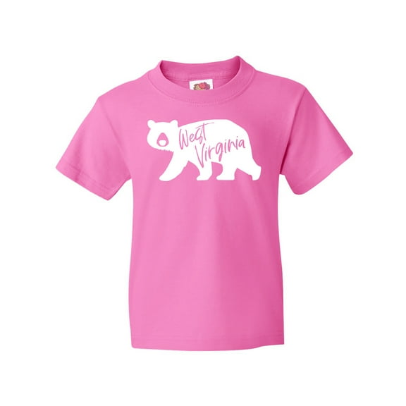 Inktastic West Virginia White Bear Silhouette Youth T-Shirt