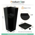 thumbnail image 2 of Vucunty Tall Planter Outdoor Indoor, Large Resin Plant Pots for Trees Flowers (Black, 28 inch - 2 Pack), 2 of 6