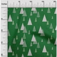 thumbnail image 2 of oneOone Polyester Spandex Green Fabric Christmas Tree Dress Material Fabric Print Fabric By The Yard 56 Inch Wide, 2 of 4