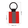 thumbnail image 2 of Uxcell Reflective Keychain Tags, 12 Pack Reflective Zipper Pulls for Backpack Dog Collar, Red, 2 of 6