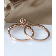 thumbnail image 6 of HeartsAndYou 1.9ct Natural Peach Morganite Engagement Ring 100% 14k SOLID Rose Gold Wed Set, 6 of 8