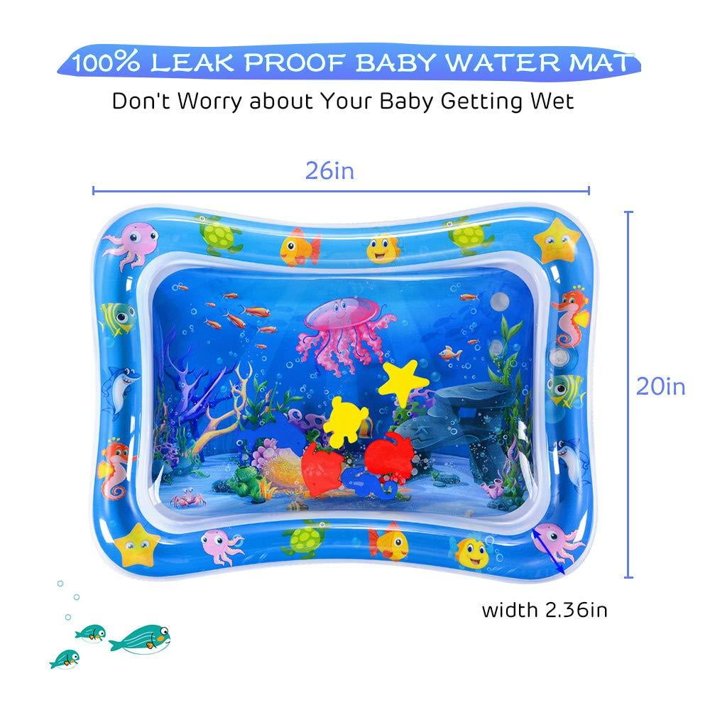 MAGIFIRE Tummy Time Baby Water Mat Infant Toy Inflatable Play Mat