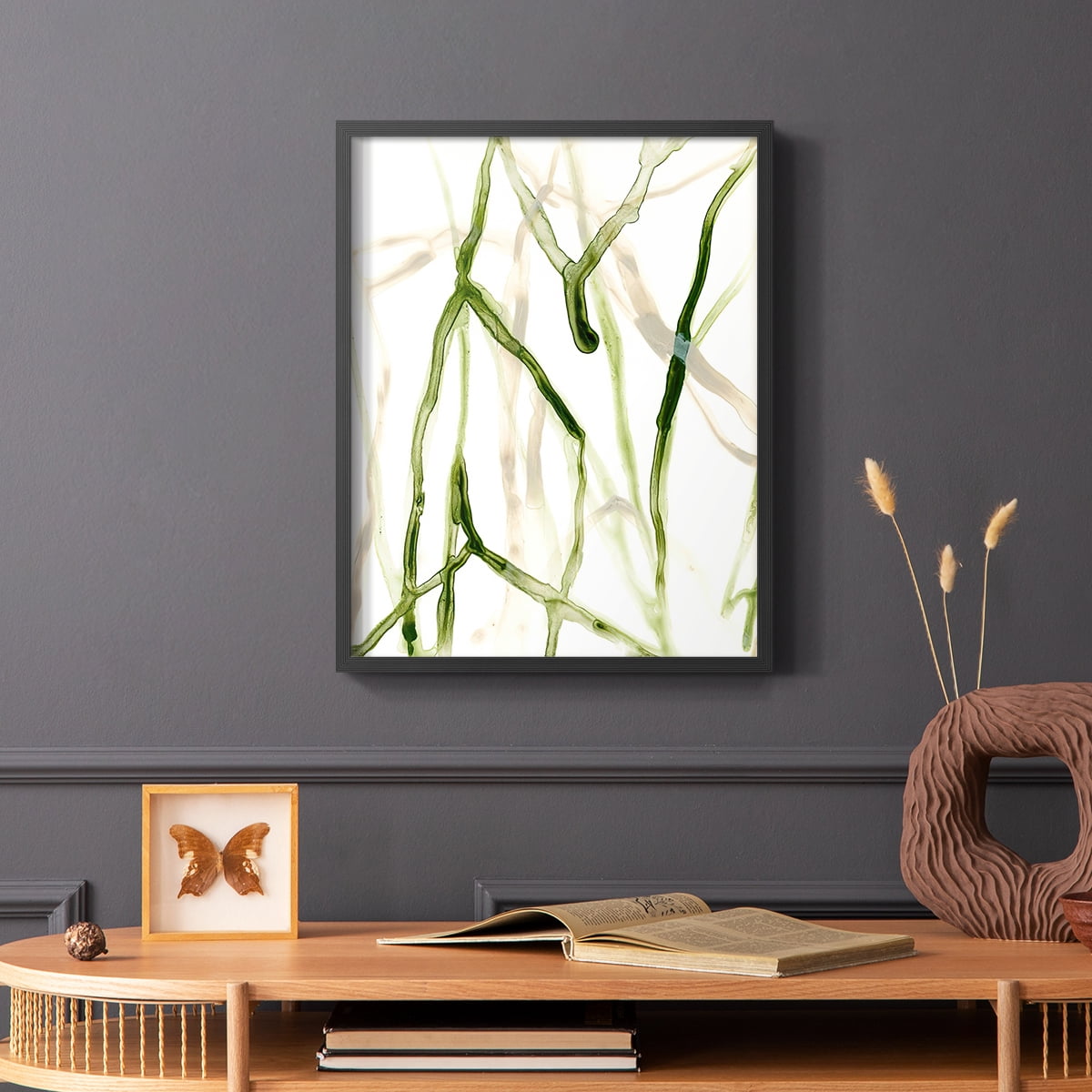 Runnel VII in Black Solid Wood 8 x 10 Framed Print
