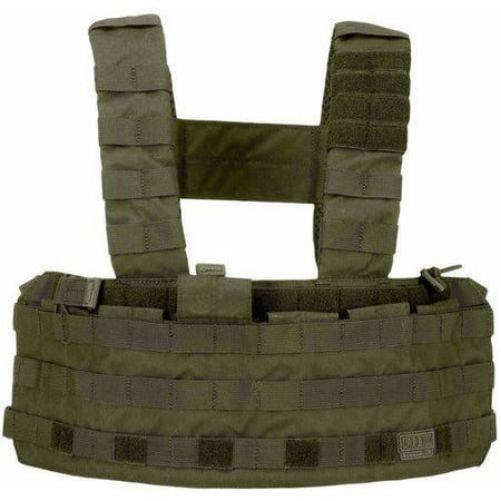 5.11 Tactical 56061 Tactec Chest Rig, Molle Exterior Webbing, Padded Shoulder Straps, 1 Size