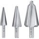 thumbnail image 1 of A set of 3 HSS sheet metal drill bits for stainless steel and stainless steel, 1 of 2