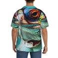 thumbnail image 3 of Sikiie Stylish Sunglasses Iguana Men's Cuban Shirt, Hawaiian Shirts, Business Casual Button Down Shirts, Short Sleeve Shirt-Large, 3 of 5