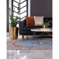 thumbnail image 5 of Unique Loom Reza Collection Area Rug - Washington (10' x 13' 1" Rectangle Light Blue/Cream), 5 of 7