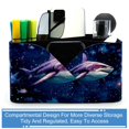 thumbnail image 4 of Square Pen Organizer with 4 Compartments, Removable Dividers, Pen Holder, Pencil Case, and Pencil Holder, 4 of 6